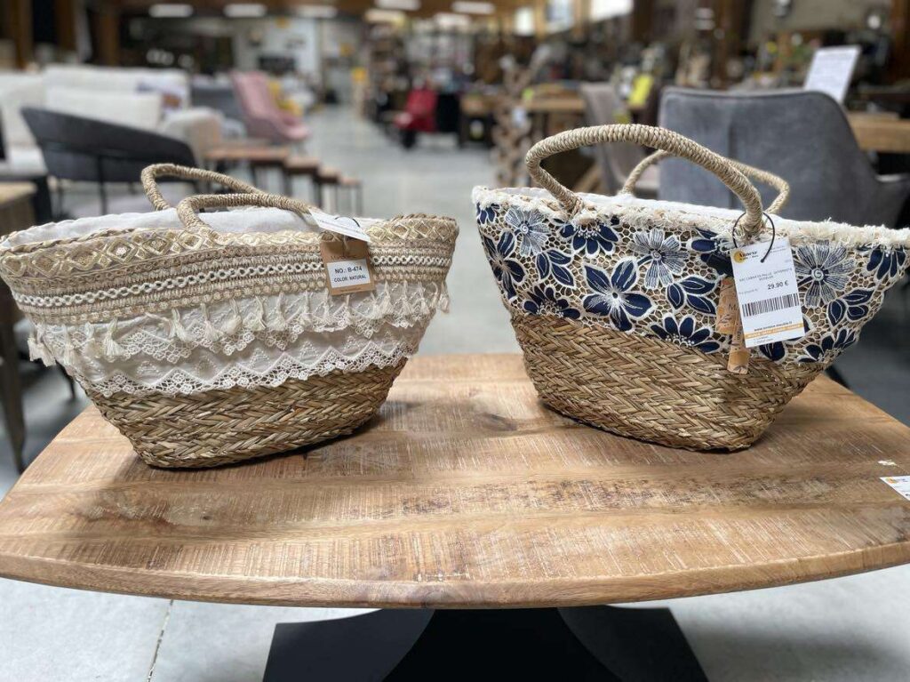 SAC CABAS EN PAILLE - DIFFÉRENTS MODÈLES