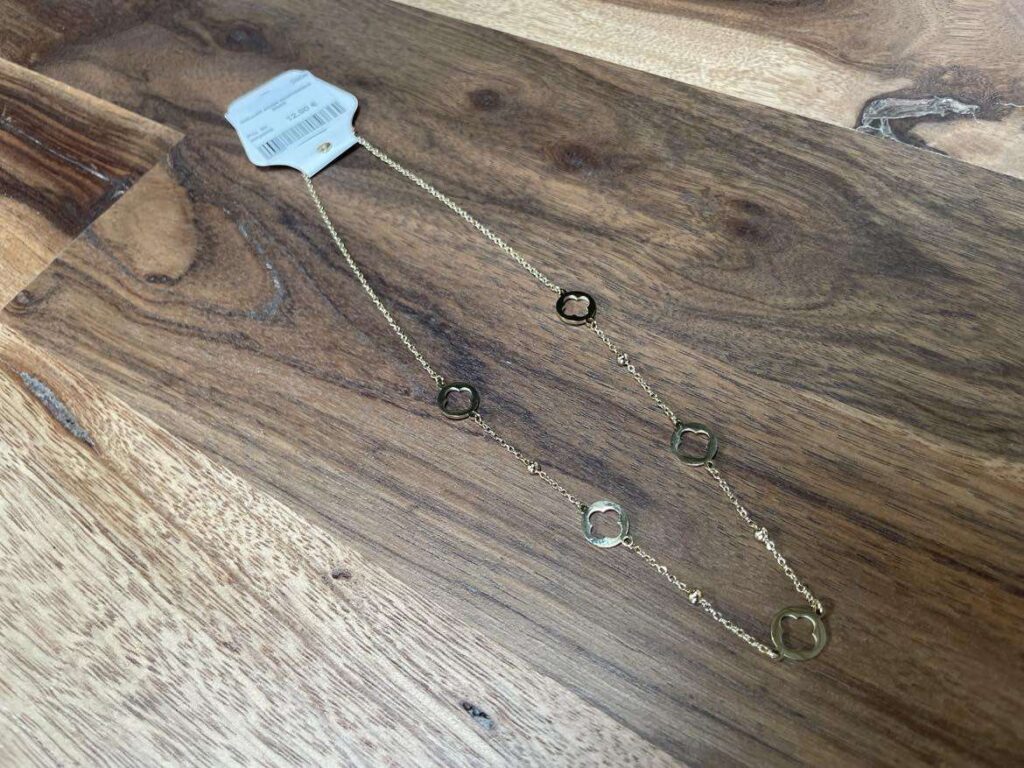 COLLIER ACIER INOXYDABLE DORÉ