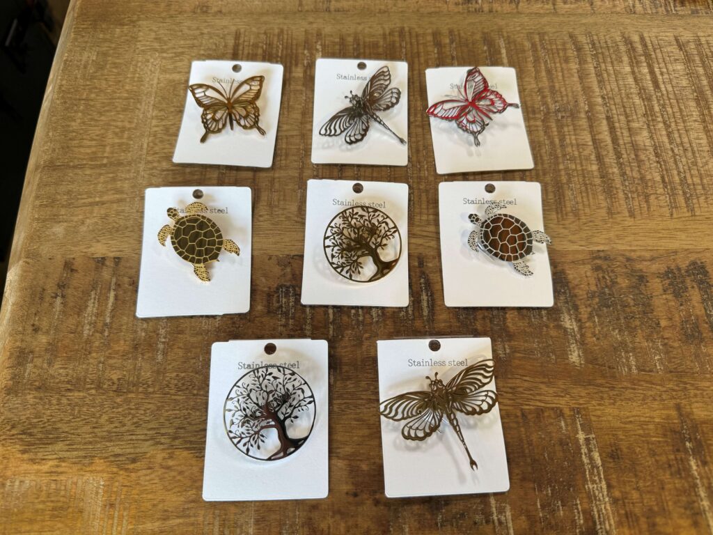 BROCHE ACIER INOXYDABLE - DIFFÉRENTS MODÈLES