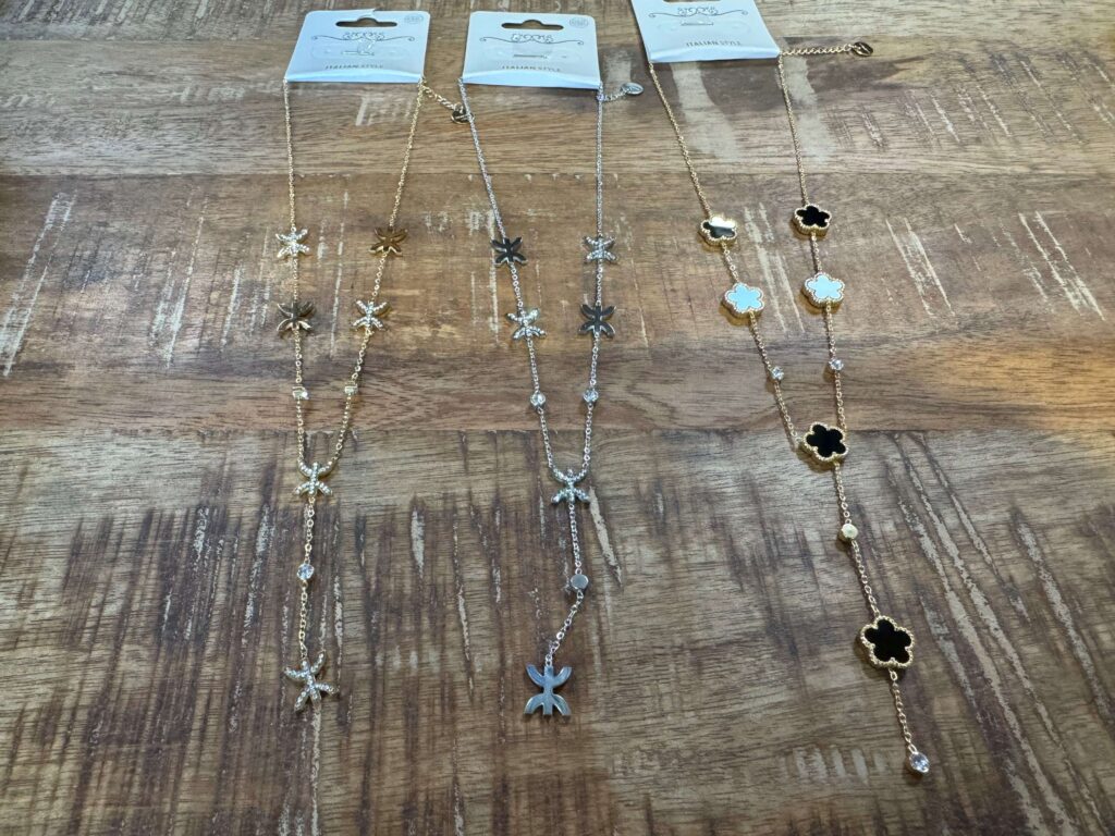 COLLIER LONG ACIER INOXYDABLE DIFFÉRENTS MODÈLES