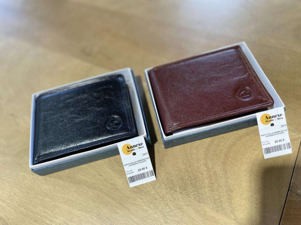 PORTE FEUILLE HOMME EN CUIR - DIFFERENTS COLORIS