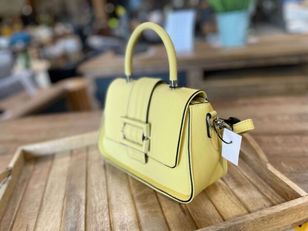 SAC A MAIN PM AVEC BANDOULIÈRE COLORIS JAUNE ANNEXE MEUBLE & DECO