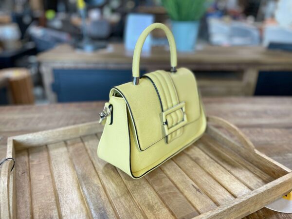 SAC A MAIN PM AVEC BANDOULIÈRE COLORIS JAUNE ANNEXE MEUBLE & DECO