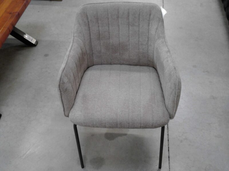 FAUTEUIL TISSU COLORIS BEIGE  - PIEDS MÉTAL NOIR - DESTOCKAGE