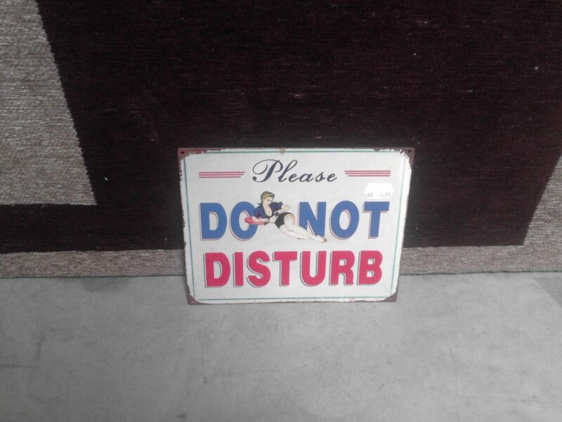 PLAQUE METAL PM PLEASE DO NOT DISTURB