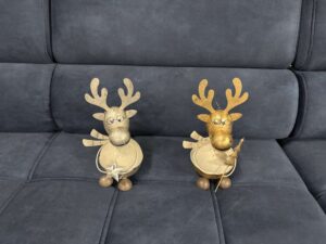 RENNE EN MÉTAL H.27CM - DIFFÉRENTS COLORIS - DESTOCK