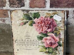 PLAQUE METAL PM JARDIN BOTANIQUE ANNEXE MEUBLE & DECO