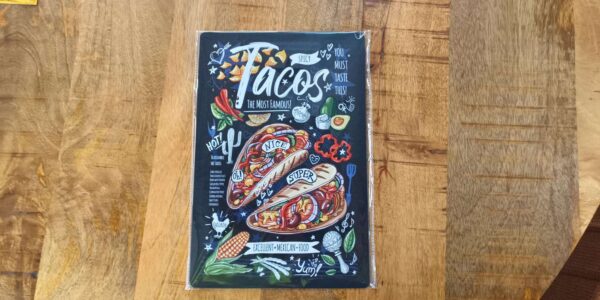 PLAQUE MÉTAL 20X30CM TACOS ANNEXE MEUBLE & DECO