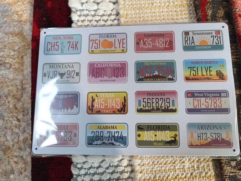 PLAQUE MÉTAL 20X30CM PLAQUES IMMATRICULATION