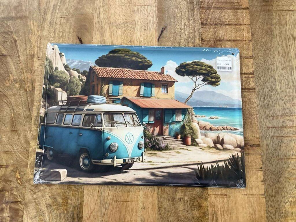 PLAQUE METAL COMBI PAYSAGE 30X40CM