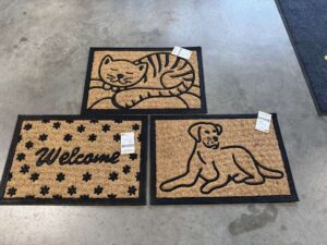 PAILLASSON CHAT  – CHIEN OU WELCOME 40X60CM ANNEXE MEUBLE & DECO