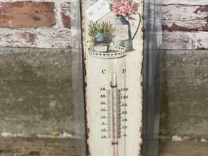 THERMOMETRE FLEURS PLANTES VINTAGE ANNEXE MEUBLE & DECO