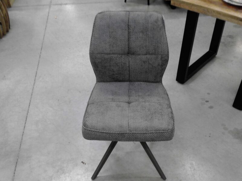 CHAISE PIVOTANTE SPRING PIVOTANTE TISSU COLORIS ANTHACITE