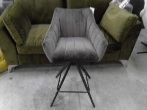 FAUTEUIL DE BAR PIVOTANT ANTHRACITE – VENTE PAR 2 UNIQUEMENT À 258€ ANNEXE MEUBLE & DECO