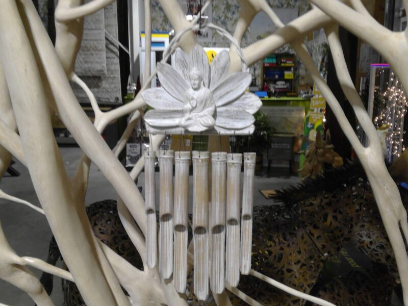 CARILLON BOUDDHA CÉRUSÉ 45CM (DAR024A)