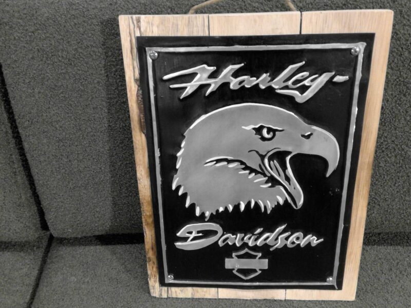 PLAQUE MÉTAL HARLEY DAVIDSON 30X40CM (MET020)