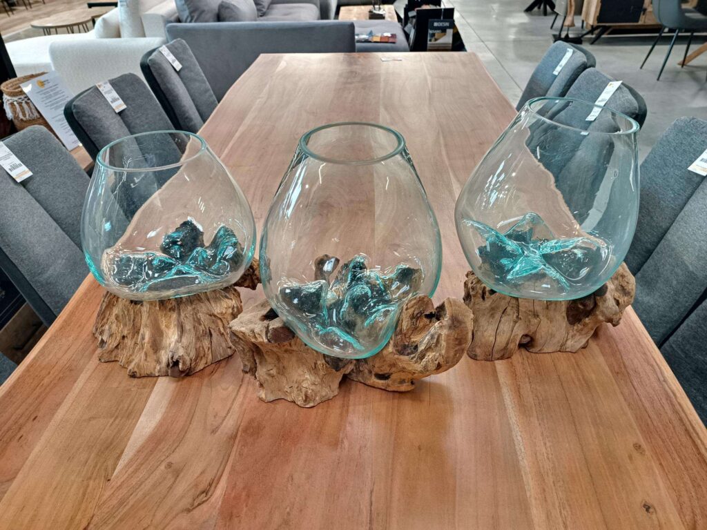 RACINE DE TECK AVEC VERRE GM