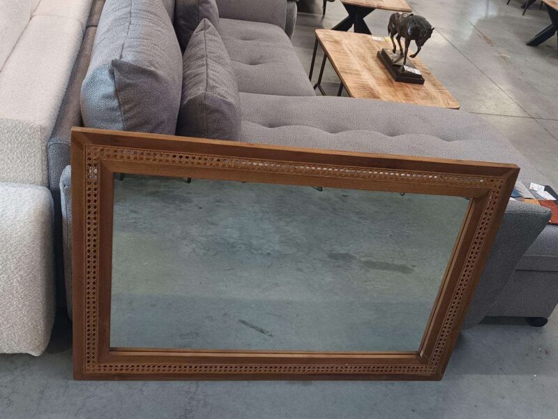 MIROIR 120X80CM CONTOUR TECK ET ROTIN