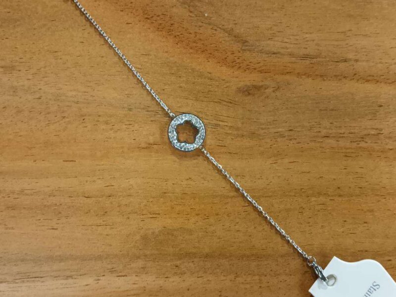 BRACELET ACIER INOXYDABLE FLEUR AJOURÉE