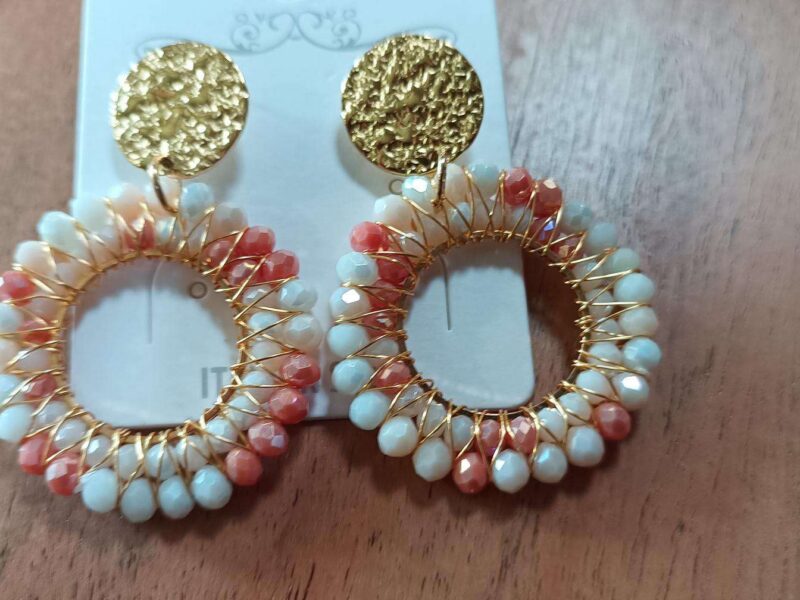 COLLIER FLEURS PM ACIER INOXYDABLE DORÉ NOIR OU BLANC OU BLEU