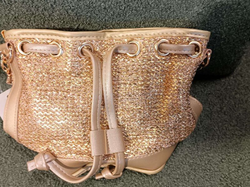 SAC A MAIN PM BOURSE COLORIS DORÉ