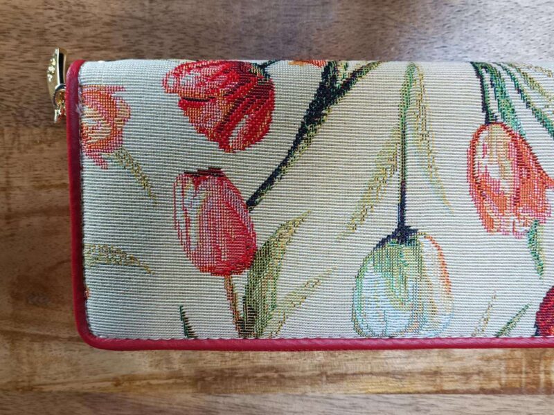 PORTE FEUILLE MOTIF TULIPES