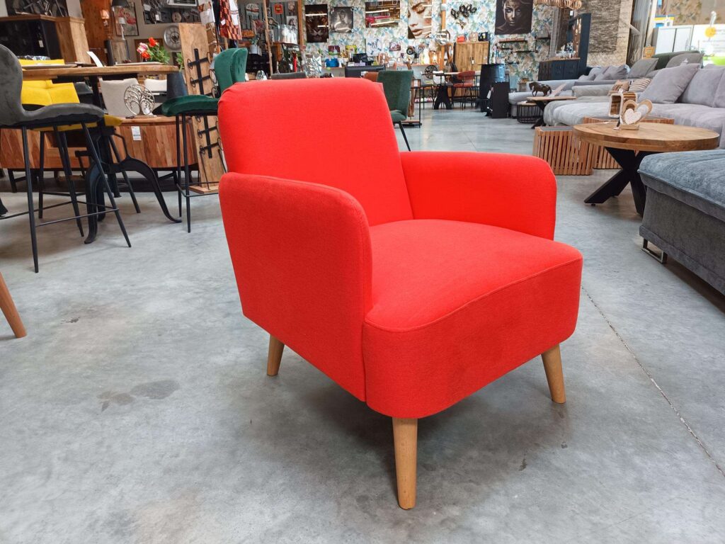FAUTEUIL LISSEUSE COLORIS ORANGE - DESTOCK MODÈLE EXPO