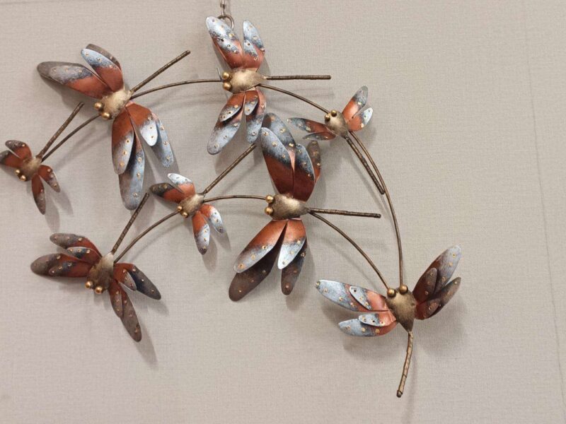 DÉCORATION MURALE ENMÉTAL LIBELLULES