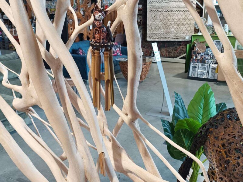 CARILLON BAMBOU DÉCOR CHAT