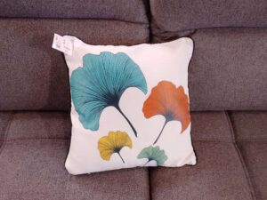 COUSSIN 40X40CM MOTIF GINKO