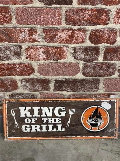 Plaque Metal Pm King Of The Grill Annexe Meuble And Deco 