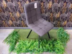 CHAISE CHILI COLORIS NOIR - PIEDS MÉTAL NOIR