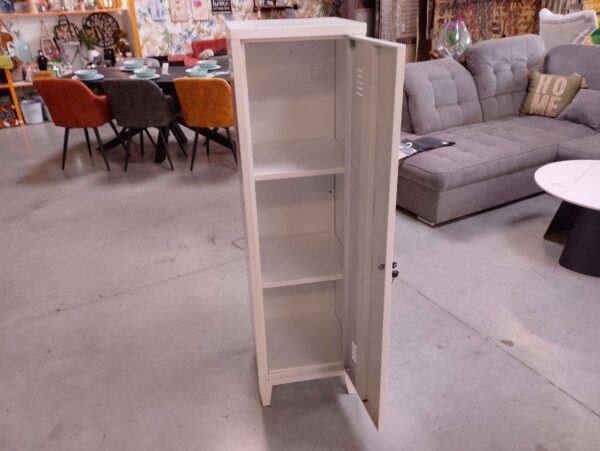 VESTIAIRE 1 PORTE MÉTAL COLORIS BLANC – Image 2