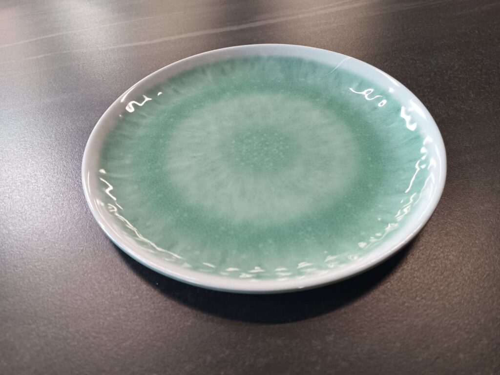 ASSIETTE À DESSERT JUNE AQUA DIAM.21CM TURQUOISE
