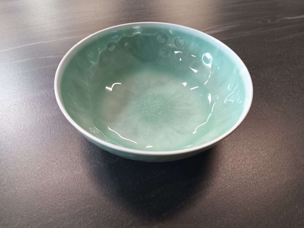 ASSIETTE CREUSE / COUPELLE  JUNE AQUA DIAM.19CM TURQUOISE
