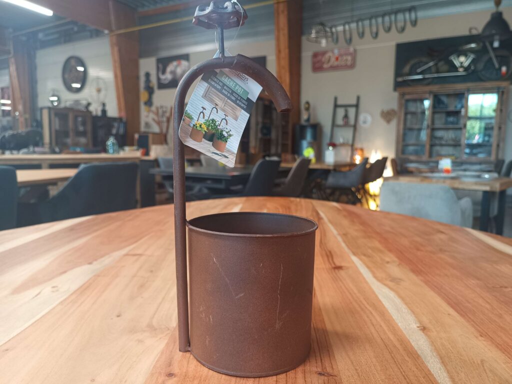 CACHE POT MM ROBINET EFFET ROUILLE