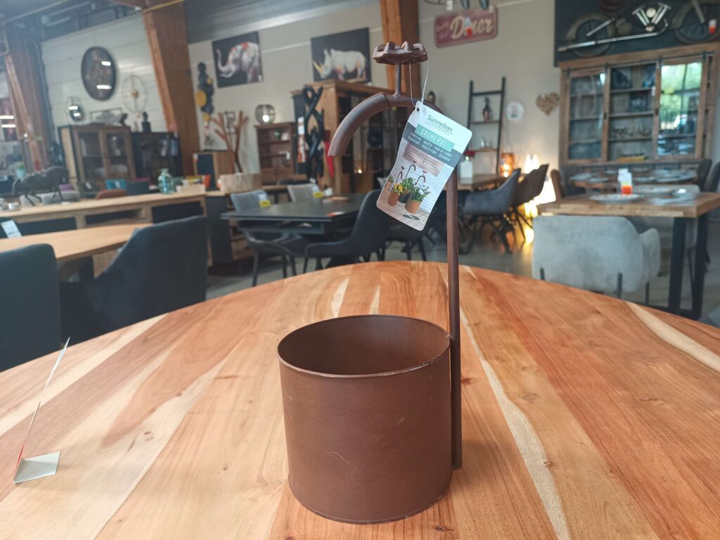 CACHE POT GM ROBINET EFFET ROUILLE