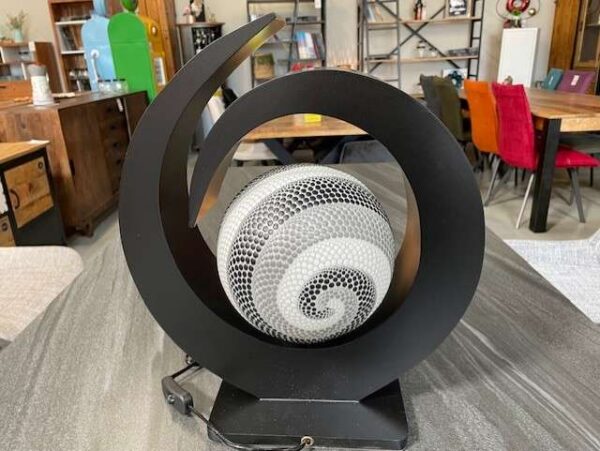 LAMPE MODERNE BOULE COLORIS NOIR - BLANC - GRIS – Image 2