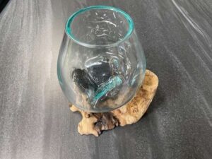 VASE RACINE DE TECK 15CM (DAM011) ANNEXE MEUBLE DECO