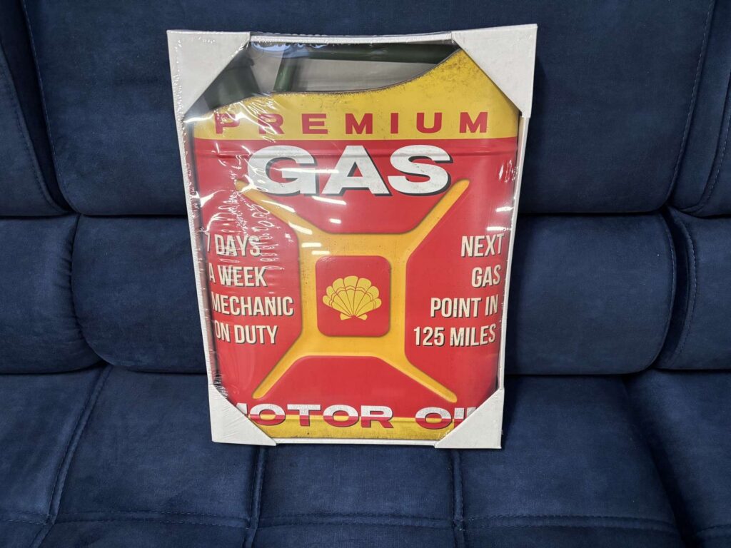 PLAQUE MÉTAL BIDON MOTOR OIL 34X45CM