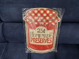 PLAQUE MÉTAL RELIEF - HOMEMADE 40X29CM