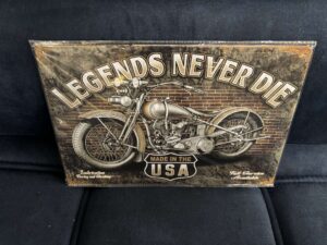 PLAQUE MÉTAL 20X30CM - MOTO