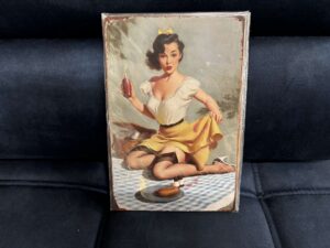 PLAQUE MÉTAL 20X30CM -HOT DOG