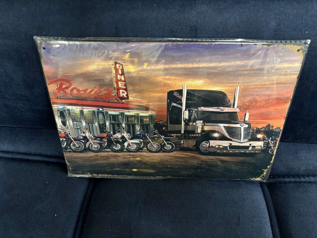 PLAQUE MÉTAL 20X30CM - CAMION