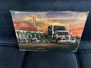 PLAQUE MÉTAL 20X30CM - CAMION