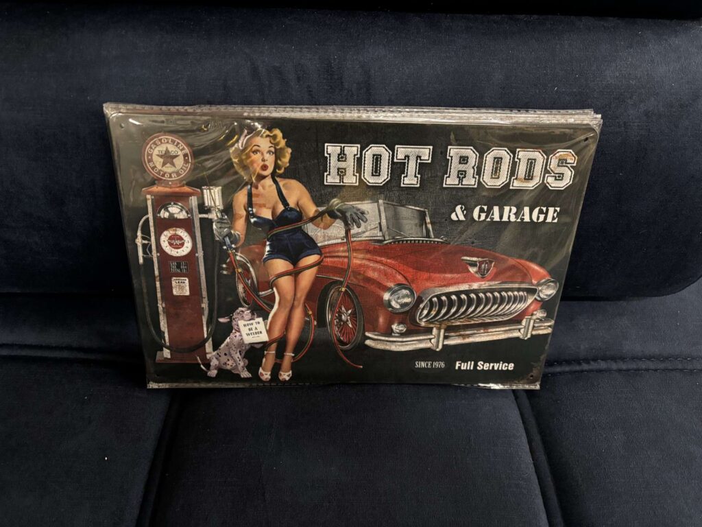 PLAQUE MÉTAL 20X30CM - HOT RODS
