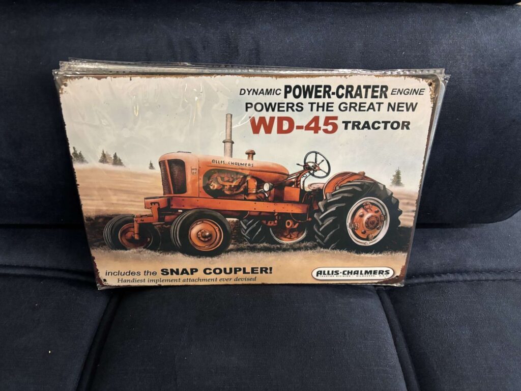 PLAQUE MÉTAL 20X30CM -TRACTEUR