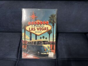 PLAQUE MÉTAL 20X30CM - LAS VEGAS