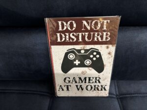 PLAQUE MÉTAL 20X30CM - GAMER
