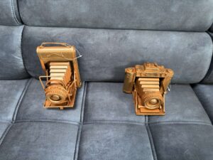 DÉCORATION APPAREIL PHOTO VINTAGE EN MÉTAL